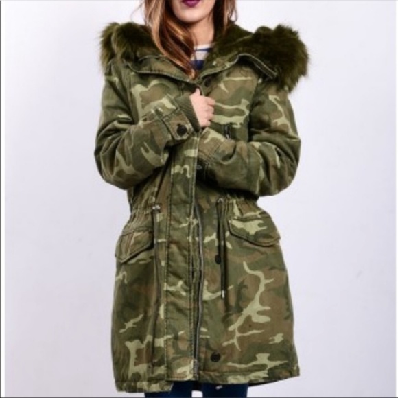zara camouflage parka